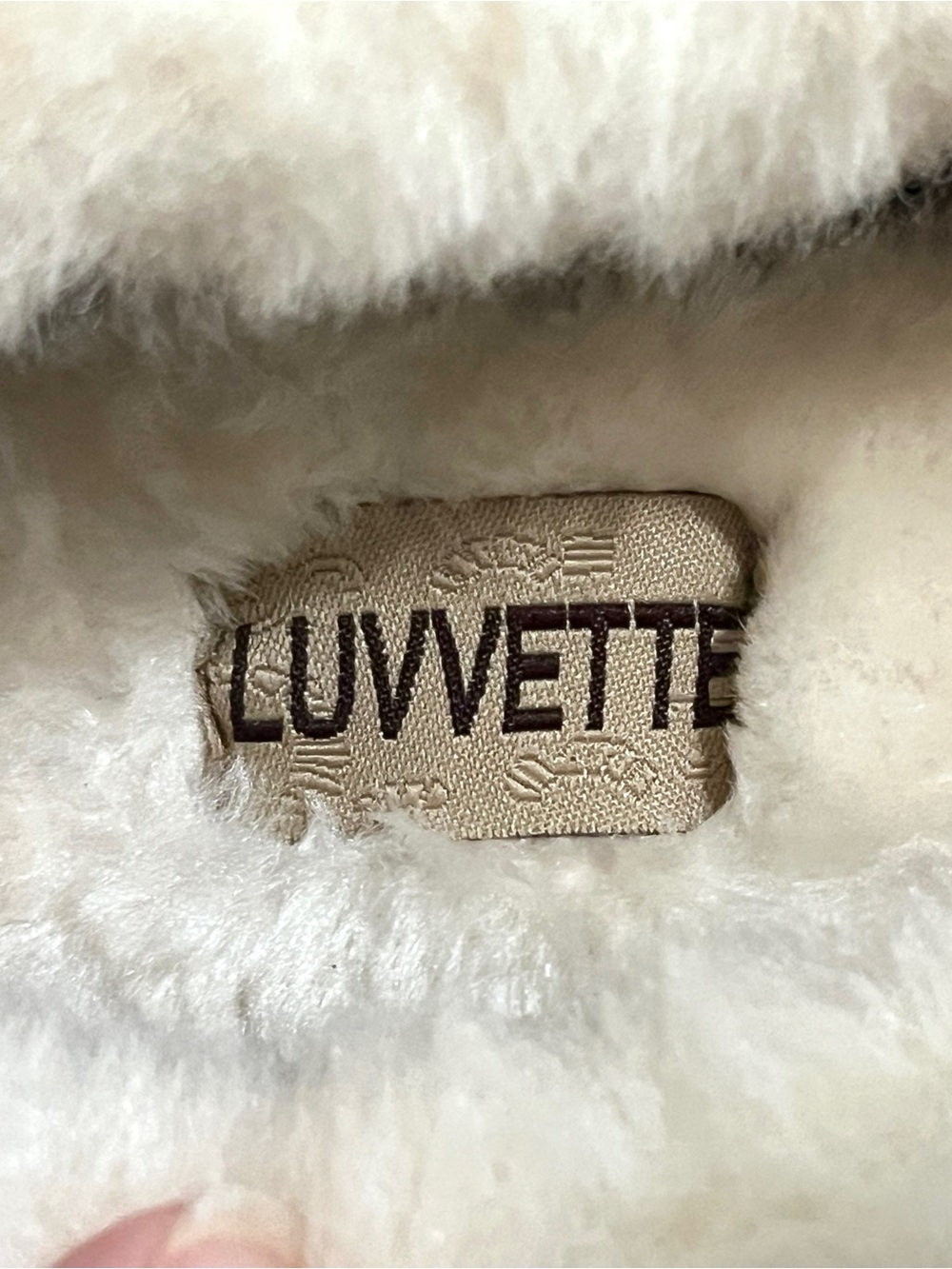 NWOT Luvvette Odette Faux Fur Trim Ballet Flats Black Size 6 - Picture 3 of 5